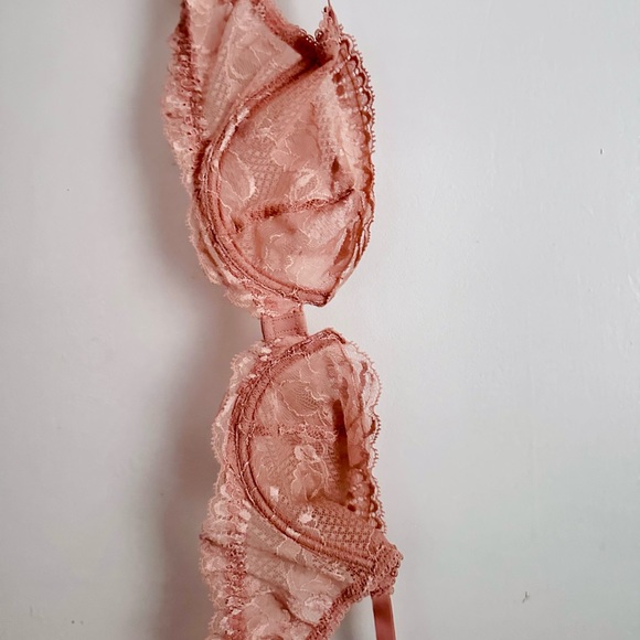 Rose lave La Perla balconette lace bra | 30 B - Picture 7 of 7